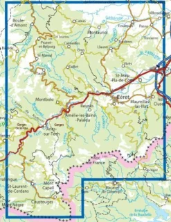 IGN 2449OT Céret Amélie-les-Bains-Palalda