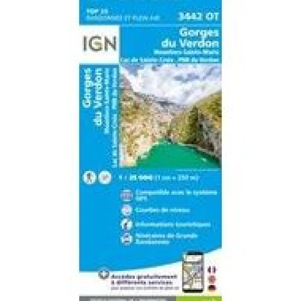 IGN Wandelkaar 3442OT Gorges du Verdon