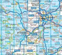 IGN Wandelkaart 2933et Massif du Pilat