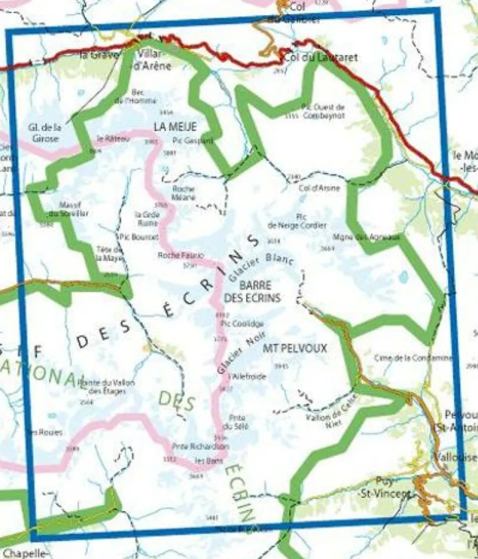 IGN Wandelkaart 3436et Meije - Pelvoux