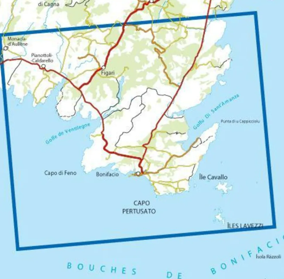 IGN Wandelkaart 4255ot Bonifacio