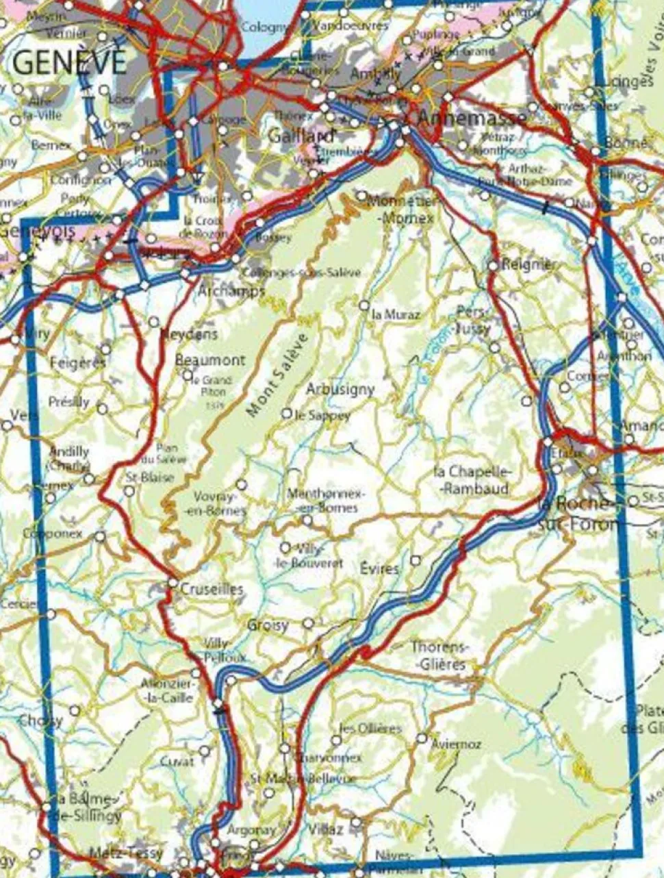 IGN Wandelkaart 3430ot Mont Salève