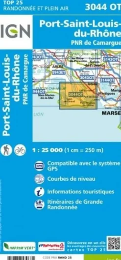 IGN Wandelkaart 3044ot Port-St-Louis-du-Rhone