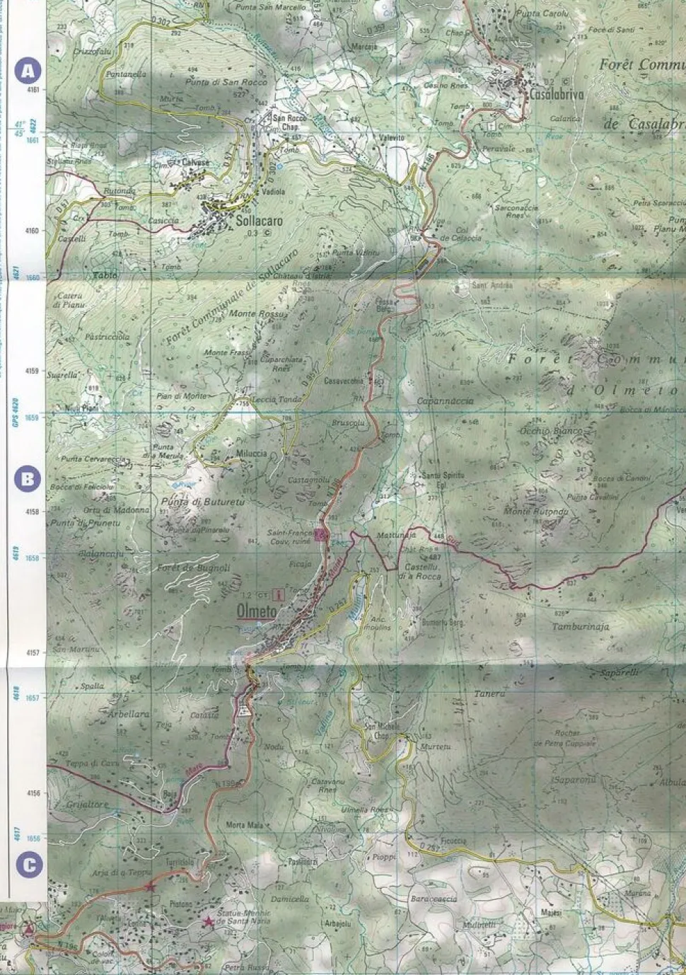 IGN Wandelkaart 4251OTR Monte d'Oro & Monte Rotondo