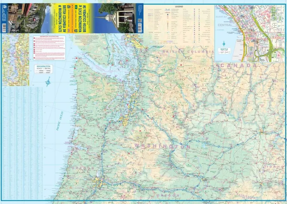 ITMB Wegenkaart British Columbia Southwest & Washington