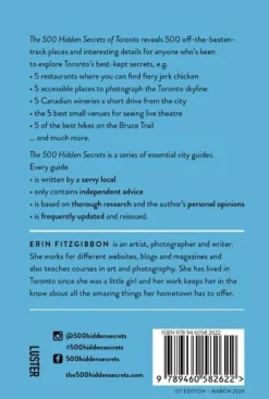 Jonglez 500 Hidden Secrets Of Toronto