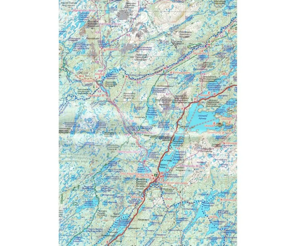 Karttakeskus FInland Wandelkaart Sevettijärvi Nuorgam