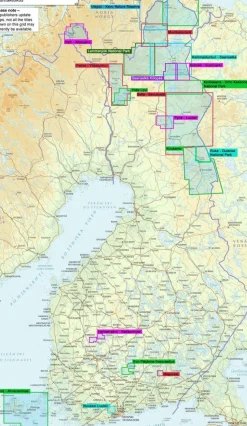 Karttakeskus FInland Wandelkaart Kessi Surnuvuono Ovre Pasvik