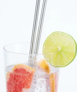 Kikkerland Stainless straws s/10