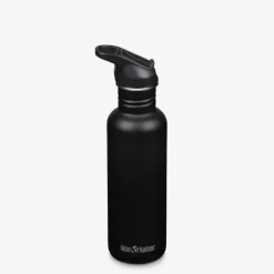 Klean Kanteen Classic met flip/sportdop, 800ml/27oz black