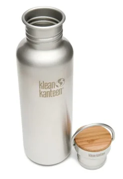 Klean Kanteen 27oz Reflect w/ bamboedop brushed stainless