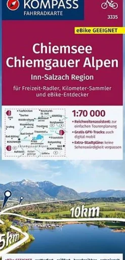 Kompass Fietskaart 3335 Chiemsee, Chiemgauer