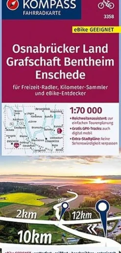Kompass Fietskaart 3358 Osnabrücker Land