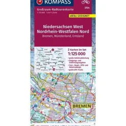 Kompass Fietskaart GRK3704 Niedersachsen West