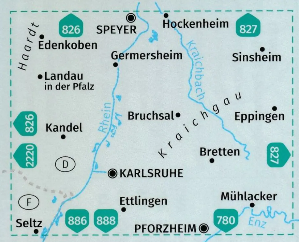 Kompass Kompass 768 Kraichau, Karlsruhe