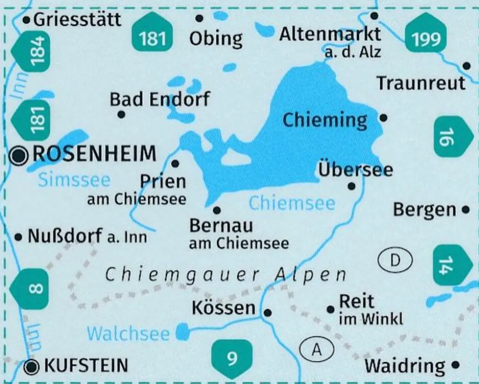 Kompass Kompass WK10 Chiemsee, Chiemgauer Alpen