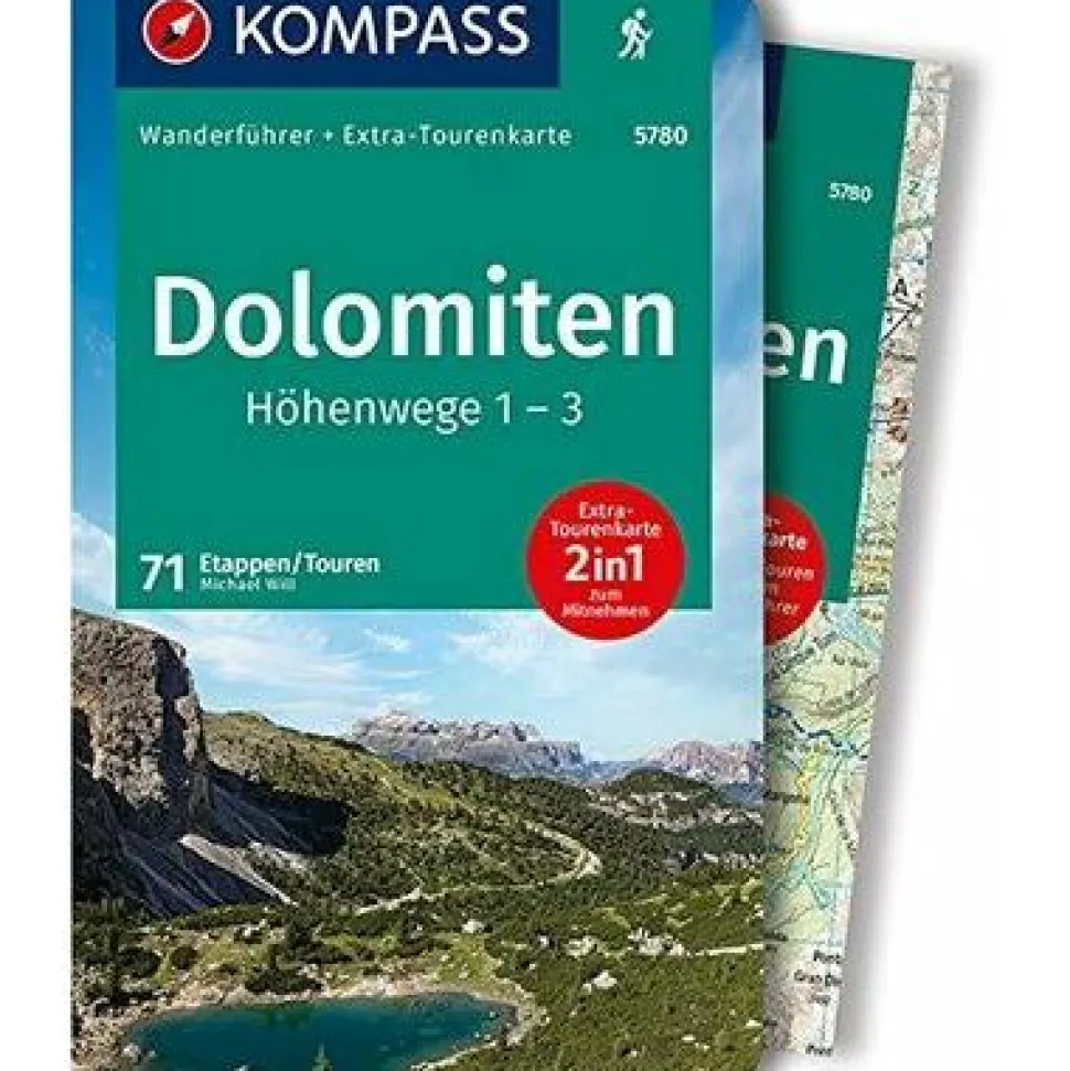 Kompass Wandelgids 5780 Dolomiten-Höhenweg 1-3