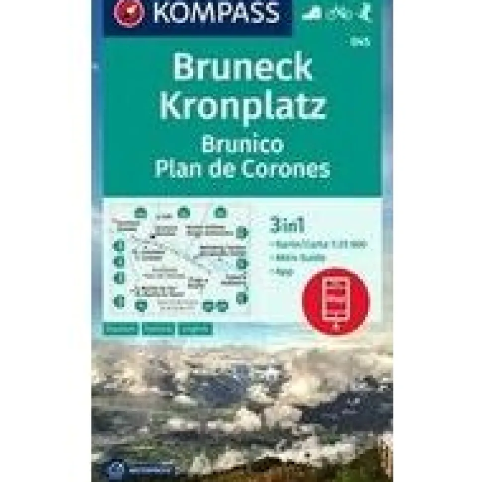Kompass Wandelkaart 045 Bruneck