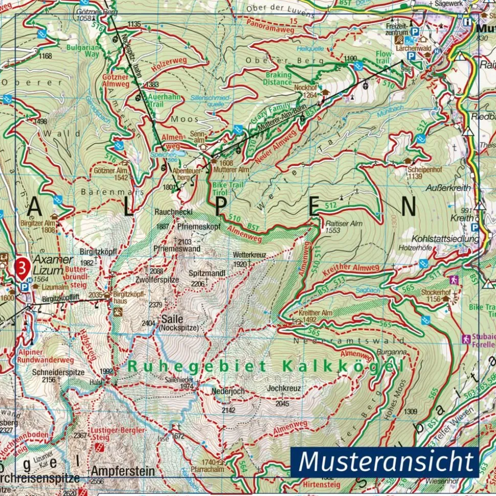 Kompass Wandelkaart 289 Die Alpenüberquerung