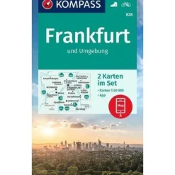 Kompass Wandelkaart 828 Frankfurt und Umgebung