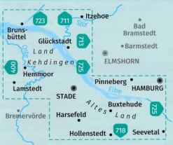 Kompass Wandelkaart 726 Hamburg - Altes Land