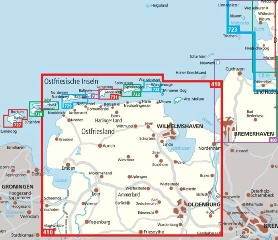 Kompass Wandelkaart 729 Norderney