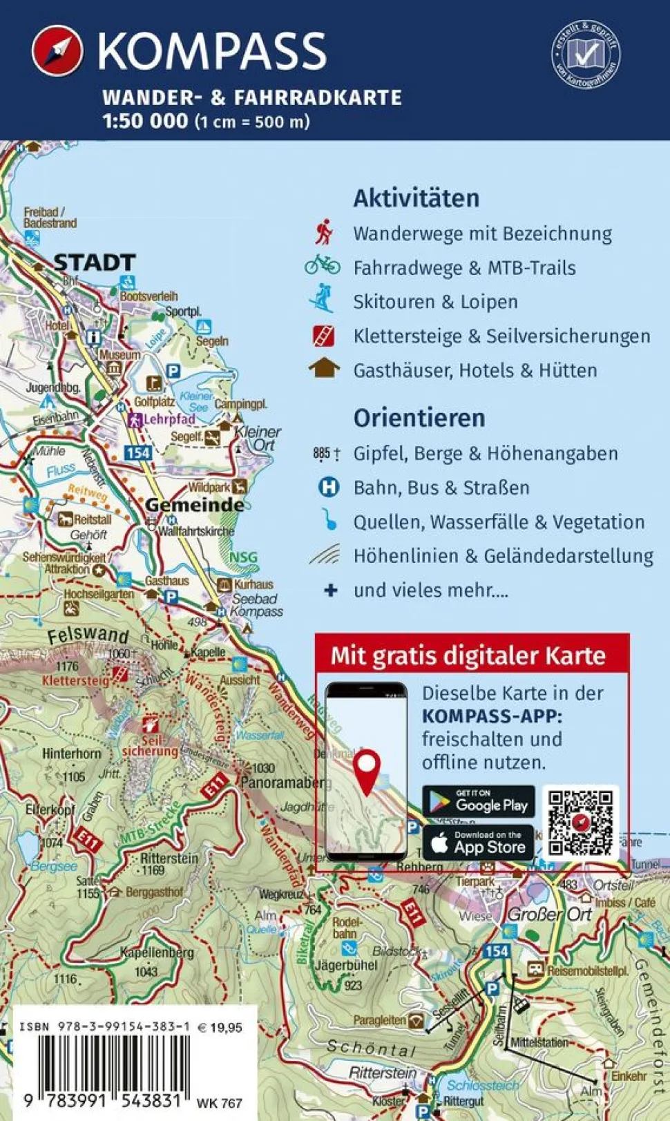 Kompass Wandelkaart 767 Schwabische Alb
