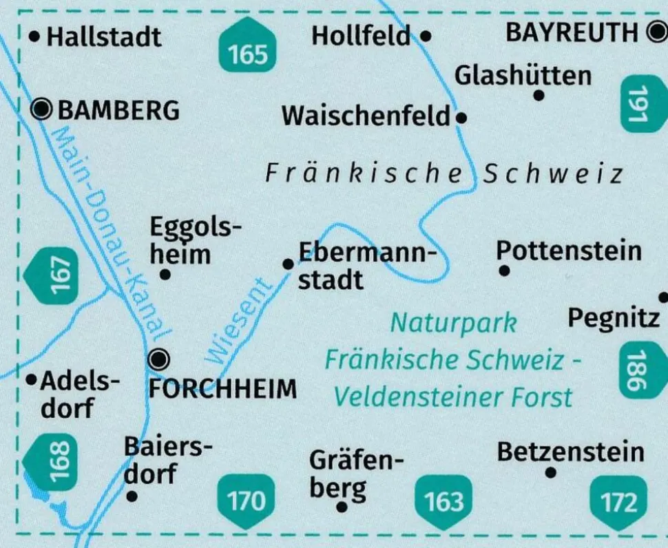 Kompass Wandelkaart 171 Südliche Fränkische Schweiz