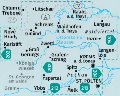 Kompass Wandelkaart 203 Waldviertal, Kamptal
