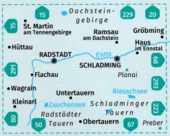 Kompass Wandelkaart wk31 Radstadt, Schladming