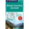 Kompass WK87 Breuil, Cervinia, Zermatt