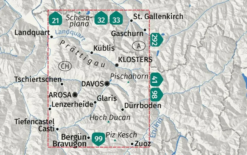 Kompass WK113 Davos, Arosa