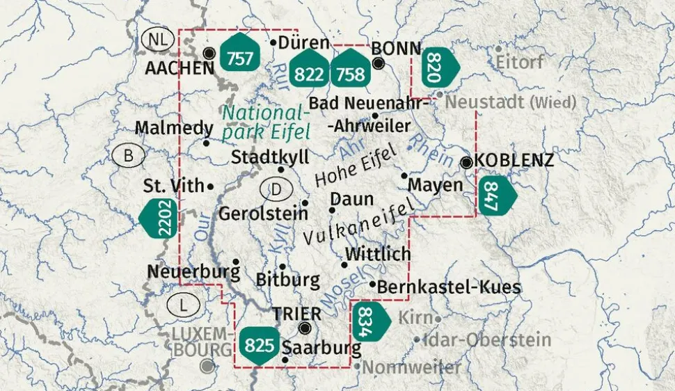 Kompass WK833 Eifel