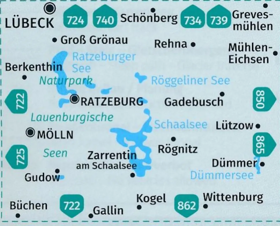 Kompass WK721 Lauenburgische Seen