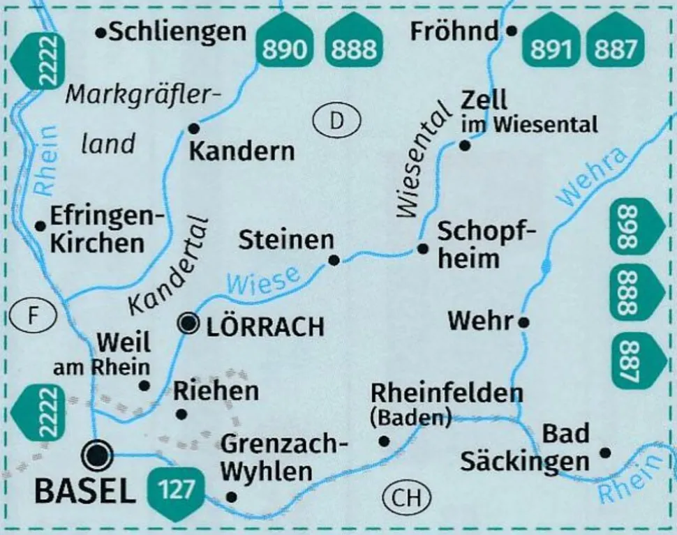 Kompass WK897 Wiesental Kandertal