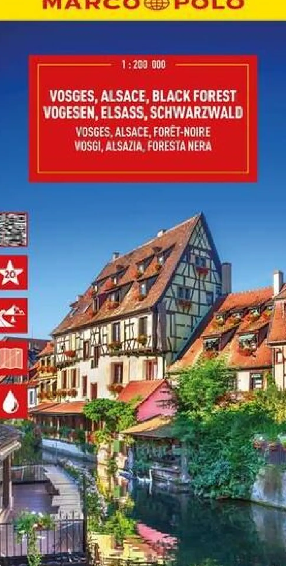 Marco Polo Vogezen, Elzas, Zwarte Woud wegenkaart