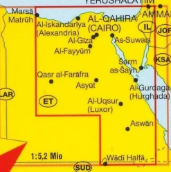 Marco Polo Wegenkaart Egypte