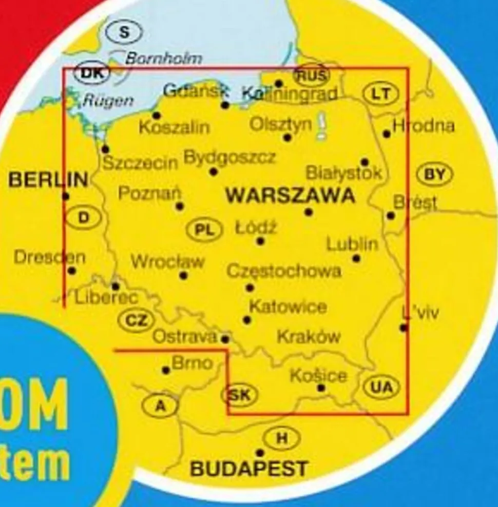 Marco Polo Wegenkaart Polen