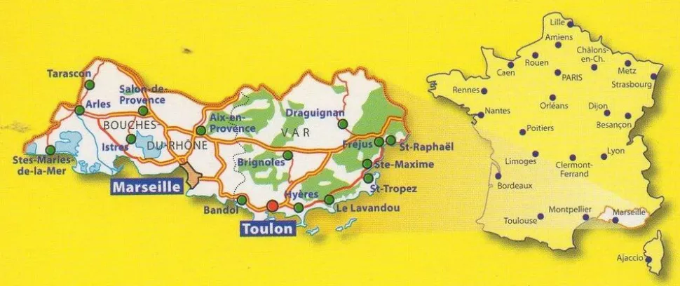 Michelin Bouches-du-Rhone/ Var 340 1:150.000