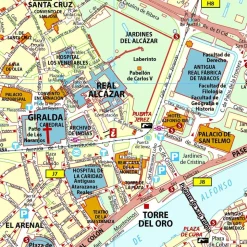 Michelin Stadsplattegrond Sevilla 1:10.000