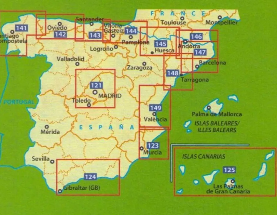 Michelin Wegenkaart 142 Asturias Costa Verde