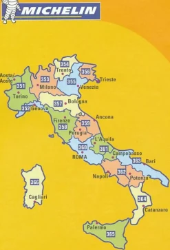 Michelin Wegenkaart 362 Campania Basilicata