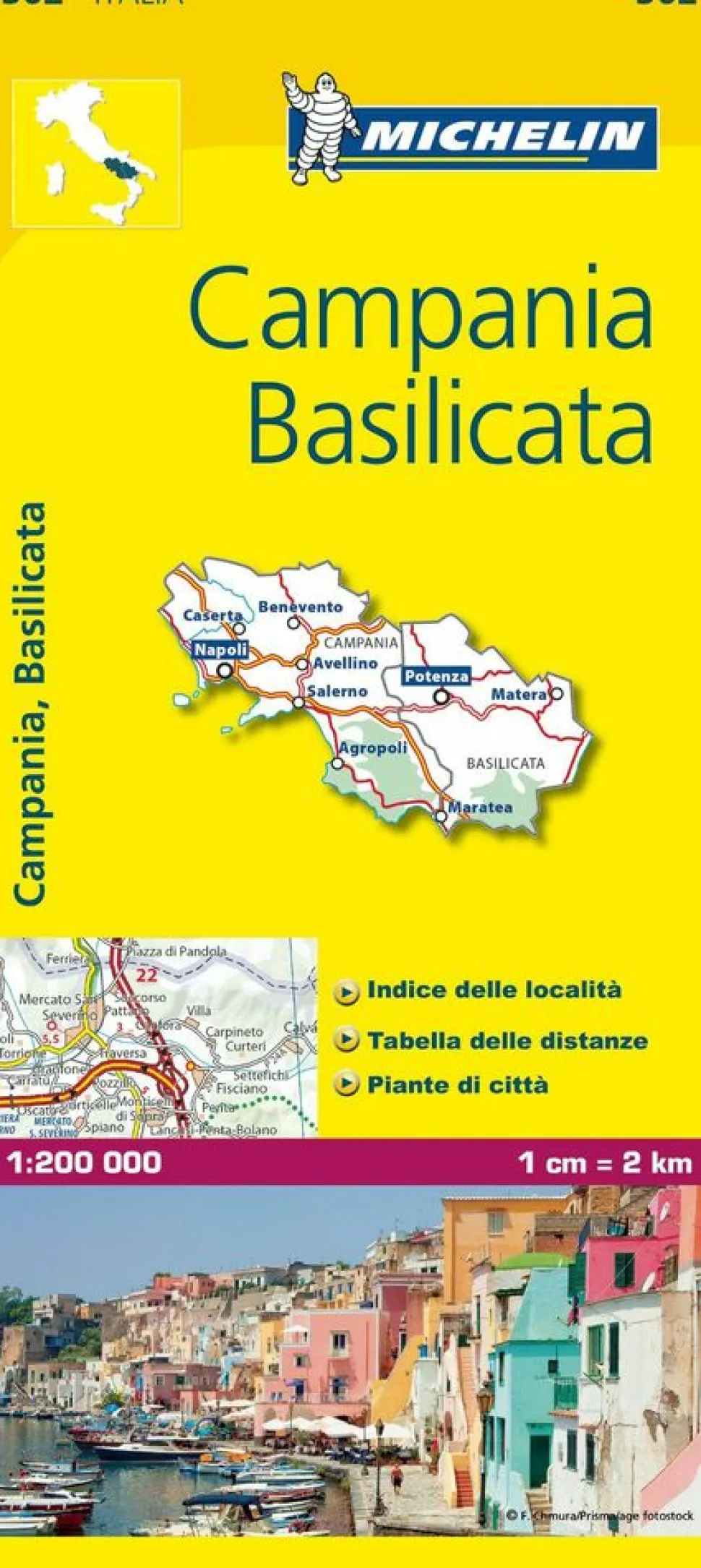 Michelin Wegenkaart 362 Campania Basilicata