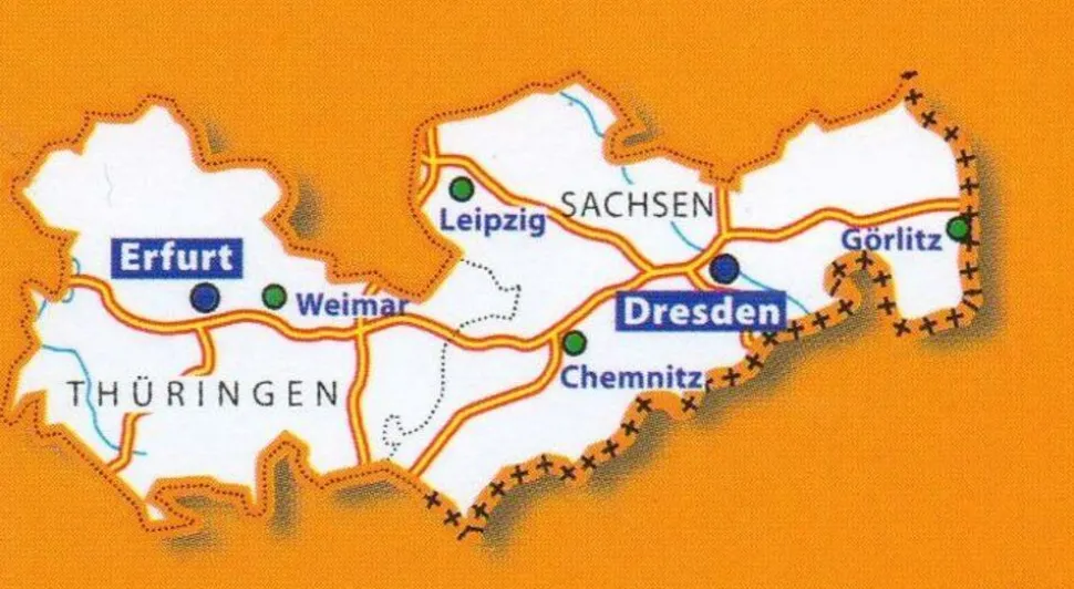Michelin Wegenkaart 544 Duitsland Midden-Oost