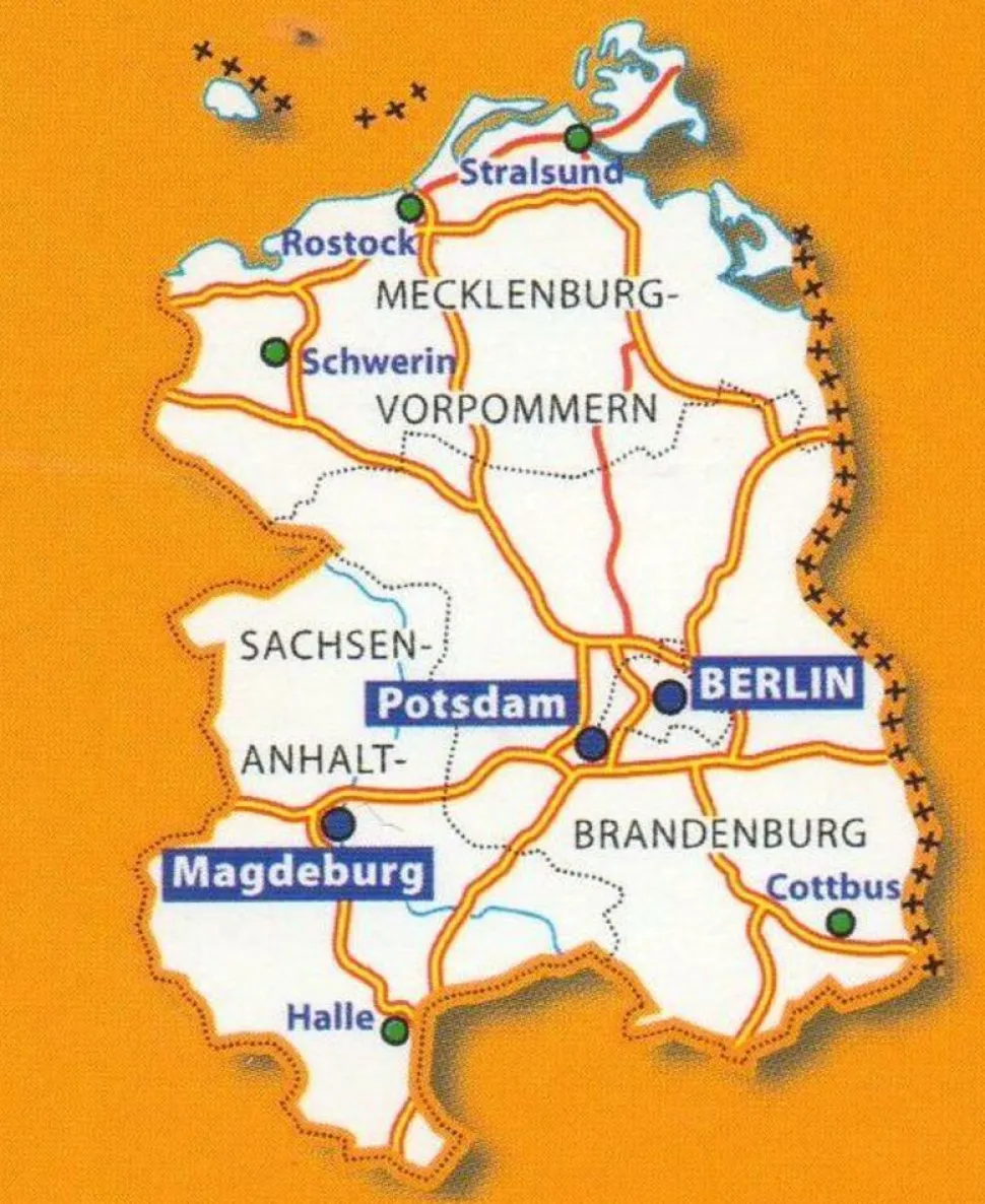Michelin Wegenkaart 542 Duitsland Noordoost