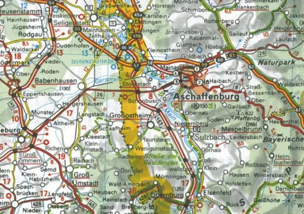 Michelin Wegenkaart 543 Duitsland Midden-West