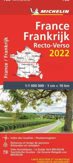 Michelin Wegenkaart 722 Frankrijk 2022