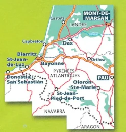 Michelin Wegenkaart 133 Landes Sud - Côte Basque
