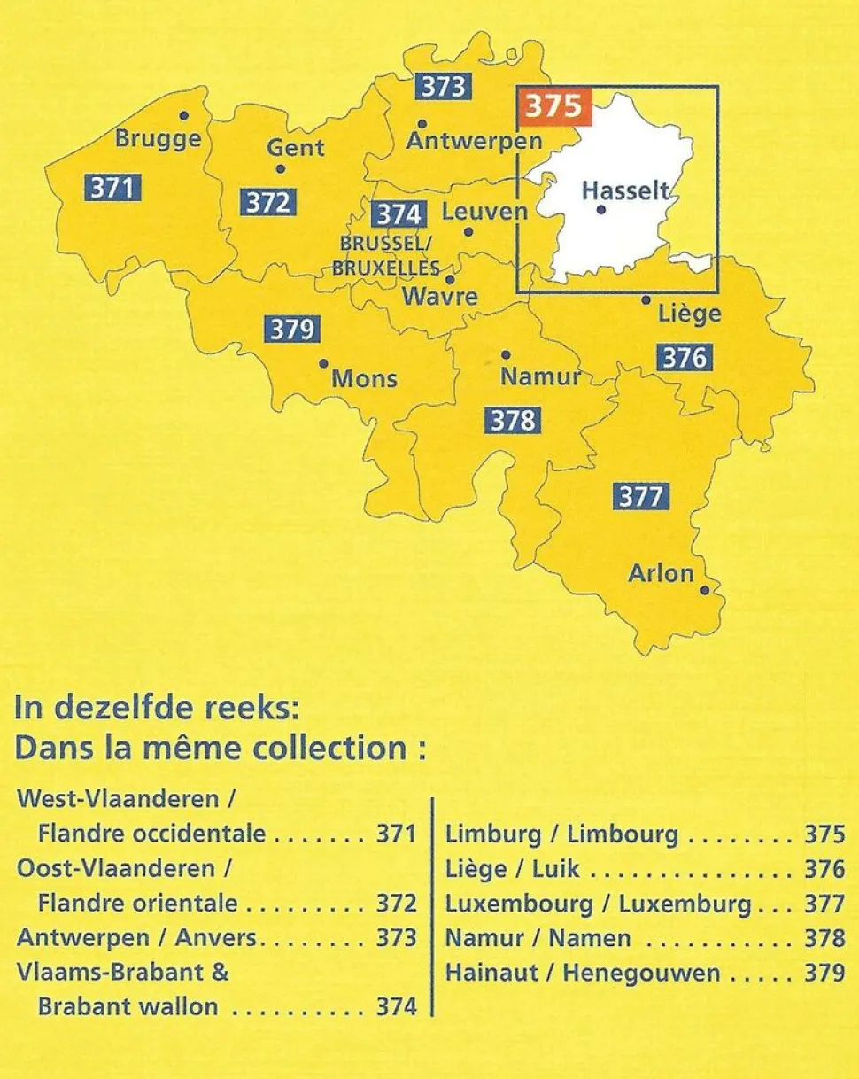 Michelin Wegenkaart 375 Limburg