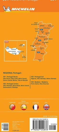 Michelin Wegenkaart 594 Madeira